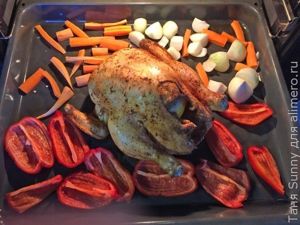 курица в духовке с кускусом