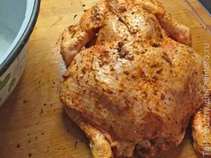курица в духовке с кускусом