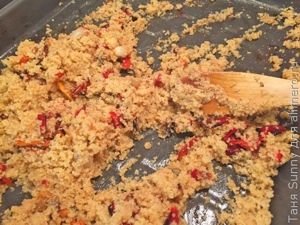 курица в духовке с кускусом