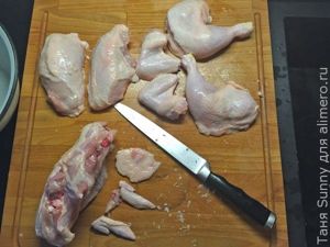 Жареная курица с кукурузным пюре