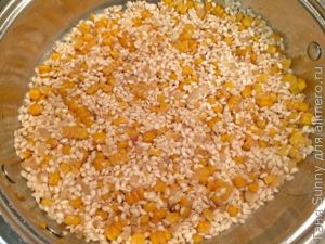 Ризотто в кукурузой и утиной грудкой