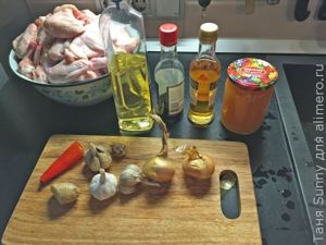 Куриные крылышки в медово-соевом соусе