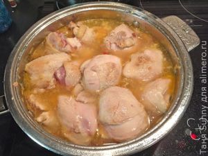 Тушеная курица в стиле басков