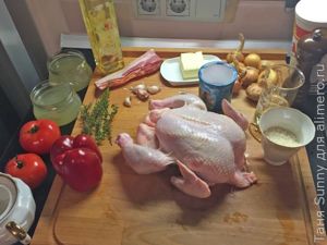 Тушеная курица в стиле басков