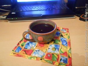 Необычная лоскутная салфетка
