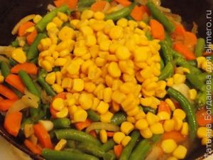 макароны с овощами