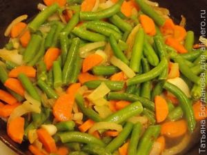 макароны с овощами