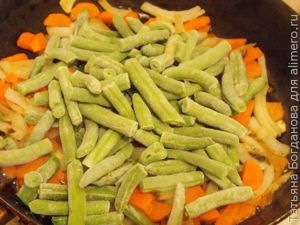 макароны с овощами