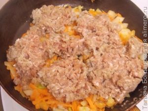 Макароны с мясом и овощами
