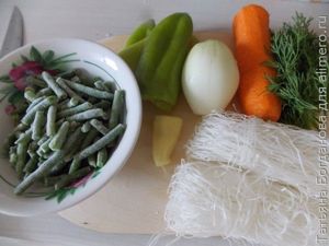 фунчоза с овощами