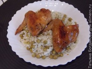Крылышки с соевым соусом и медом
