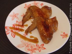 Крылышки с соевым соусом и медом