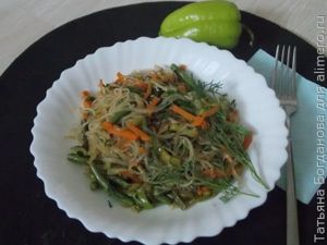 фунчоза с овощами