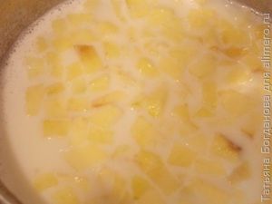 овсянка с яблоком и корицей
