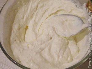 Творожный десерт с голубикой
