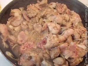макароны с печенью
