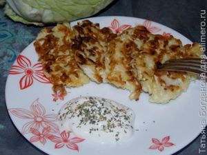 капустные оладьи