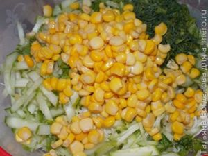 Салат с кукурузой