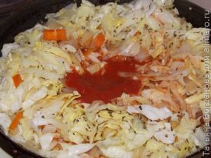 Капуста с рисом