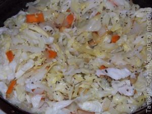Капуста с рисом