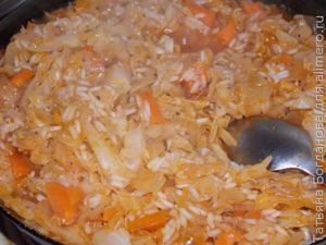 Капуста с рисом