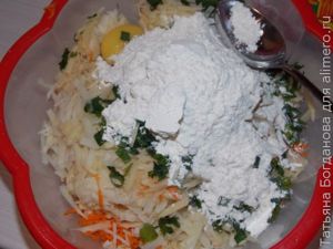 Овощные оладьи