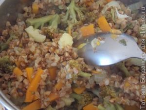 Гречка с овощами
