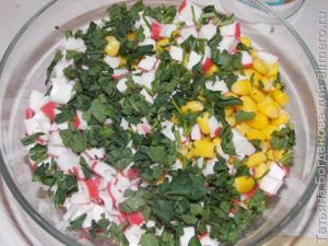 Салат с кукурузой