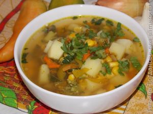 Суп с кукурузой