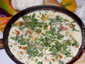 Омлет с овощами