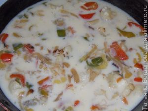 Омлет с овощами