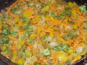 Перловка с овощами