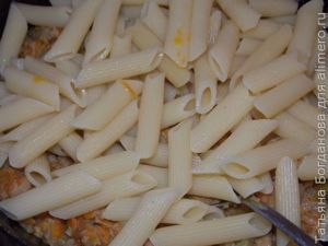 Макароны с ливерной колбасой