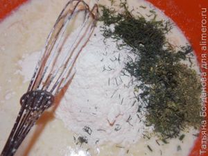 Блинчики с сыром и зеленью