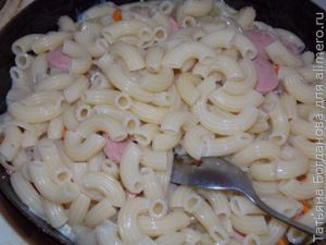 Макароны с яйцами