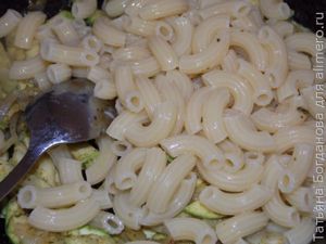 макароны с кабачком