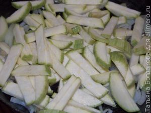 макароны с кабачком