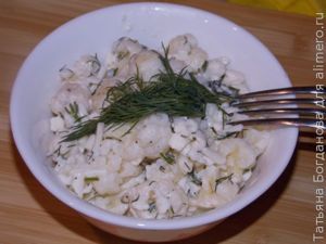 Салат из цветной капусты