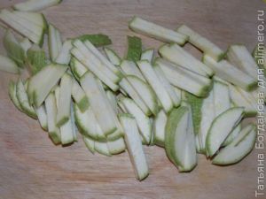 макароны с кабачком