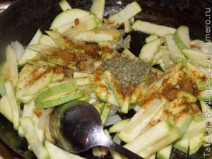 макароны с кабачком