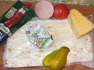 рулет из лаваша
