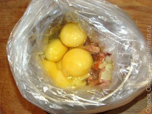 омлет в пакете