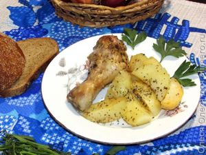 куриные голени в рукаве