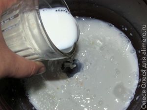 молочный суп из кукурузной крупы