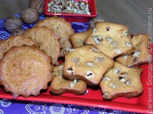 Ароматные банановые кексы vs кексы с орешками