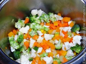 Суп с брокколи и цветной капустой
