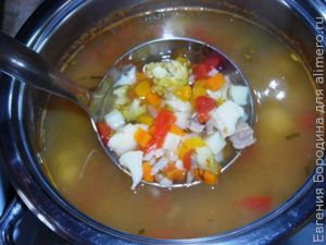 Суп с брокколи и цветной капустой