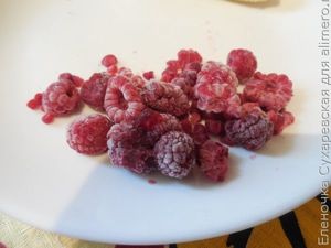 Манка с малиной