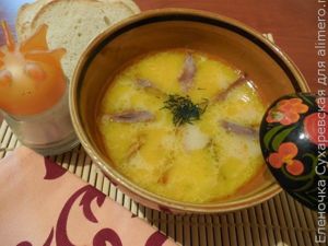 Куриный суп со сливочным вкусом