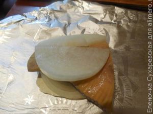 Камбала с овощами